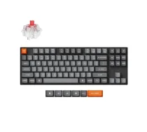 Keychron K8 Max bezvadu mehāniskā tastatūra, melna, 80% TKL, USB, RF 2.4 GHz, Bluetooth 5.1