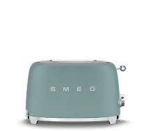 Smeg TSF01EGMEU tosteris 2 šķēlēm 950 W hromēts, zaļš