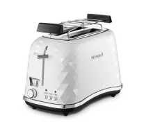 De’Longhi CTJ 2103.W tosteris 2 šķēlēm 900 W Melns, Balts