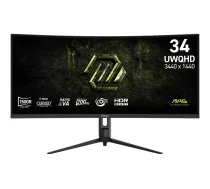 MSI MAG 342CQRF E20 34 collu izliekts monitors UWQHD/200Hz/melns