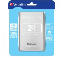 Verbatim Store 'n' Go USB 3.0 portatīvais cietais disks 2TB Sudrabs