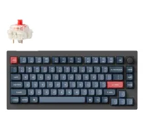 Keychron V1 Max RGB - ASV izkārtojums - Hot-Swappable Gateron Jupiter Red bezvadu tastatūra
