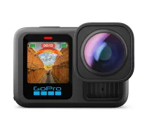 GoPro HERO13 Black Ultra Wide Edition Action Camera 4K, 5.3K, 2.7K, Touch Screen, Ultra HD, Waterproof, GPS, Dustproof, Bluetooth, Wi-Fi, Slow Motion, Full HD (CHDRB-133-RW)