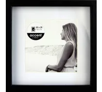 NIELSEN DESIGN Nielsen Aura Black 20x20 Wood Picture Frame with Mat