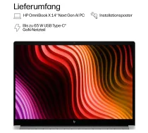 HP OmniBook X 14-ka0171ng 14.0 inch WUXGA OLED, Intel Core Ultra 7 356H, 16 GB RAM, 512 GB SSD, Windows 11 Pro