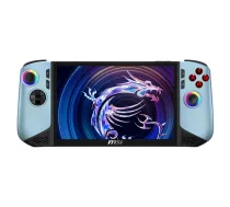 MSI Claw 8 AI+ A2VM Glacier Blue Edition-254PL Rokas spēļu dators - Intel Core Ultra 7 258V, 32GB LPDDR5x, 1TB SSD, 8 collu FHD 120Hz skārienekrāns, Intel Arc Graphics, Windows 11 Home