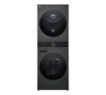 LG ELECTRONICS WashTower WT1210BBF (WiFi) 12kg/10kg veļas mazgājamā un žāvējamā mašīna kombinācija ar AI DD™, Steam+ un ezDispense™ - Black Steel