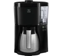 Melitta Look Therm 1025-12 Black Filter Coffee Machine with Thermos Jug, 1000 W, 8 Cups