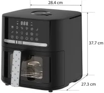 QUIN YJ-6505ADV Digitālais gaisa friteris 6,5L melns