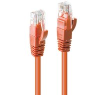 Lindy - Patch-Kabel - RJ-45 (M) - RJ-45 (M) - 30cm - UTP - CAT 6 - gepresst, verseilt, glatt - orange (48105)