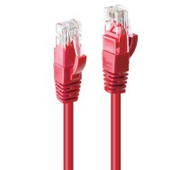 Lindy - Patch-Kabel - RJ-45 (M) - RJ-45 (M) - 50cm - UTP - CAT 6 - gepresst, verseilt, glatt - Rot (48031)