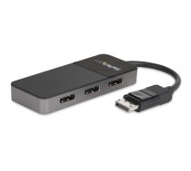 StarTech.com 3 Port DisplayPort MST Hub - 3 x 4K - DP 1.4 Monitor Splitter - Video-/Audio-Splitter - 4 x DisplayPort - Desktop