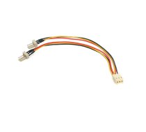 StarTech.com 15cm Molex 3pin Y-Kabel für Lüfter - 3 pol. Molex Adapterkabel - TX3 Splitter-Kabel - Netzsplitter für Lüfter - 3 PIN Internal Power (W)