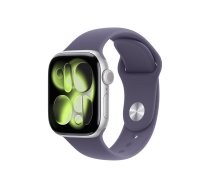 Apple Watch Series 11 GPS + Cellular 42mm Silver Aluminium Case with Purple Fog Sport Band - M/L (MF8J4ZR/A)