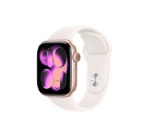 Apple Watch Series 11 GPS + Cellular 42mm Rose Gold Aluminium Case with Light Blush Sport Band - M/L