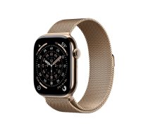 Apple Watch Series 11 GPS + Cellular 46mm Gold Titanium Case with Gold Milanese Loop - M/L