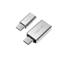 LogiLink USB 3.2 Gen 1 (USB 3.0) Adapter (1x USB-C plug - 1x USB 2.0 socket Micro-B, USB 3.2 Gen 1 s