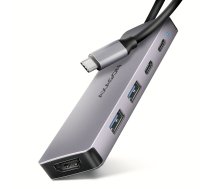 Axagon HMC-5H60 laptop dock/port replicator Wired USB 3.2 Gen 1 (3.1 Gen 1) Type-C Grey