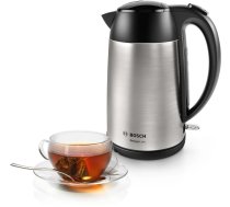 Bosch TWK3P420 electric kettle 1.7 L 2400 W Black, Stainless steel