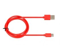 CABLE I-BOX USB 2.0 TYPE C, 2A 1M RED