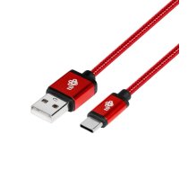 Cable USB - USB C 1.5 m ruby tape