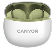 CANYON In-Ear Kopfhörer TWS-5, Green Bluetooth 5.3, Berührungssteuerung, Ladeeingang: USB-C