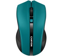 Canyon CNE-CMSW05G - Maus - rechts- und linkshändig - optisch - 4 Tasten - kabellos - 2.4 GHz - kabelloser Empfänger (USB)