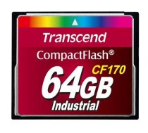 Transcend CF170 Industrial - Flash-Speicherkarte - 64GB - 170x - CompactFlash (TS64GCF170)