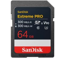 SanDisk Extreme Pro - Flash-Speicherkarte - 64GB - Video Class V90 / UHS-II U3 / Class10 - SDXC UHS-II (SDSDXDM-064G-GN4IN)