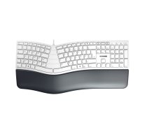 CHERRY KC 4500 ERGO keyboard Universal USB QWERTZ German White