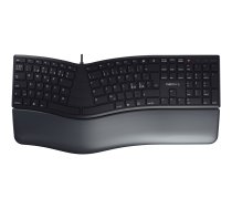 Cherry Desktop KC 4500 ERGO [PN] Ergonomic black +++ geschwungene ergonomische Tastatur, kabelgebunden (JK-4500PN-2)