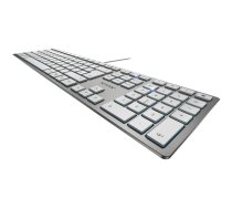 Cherry TAS KC 6000 Slim Silber USB Belgisches Layout (JK-1600BE-1)