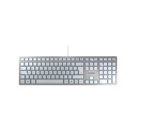 CHERRY KC 6000 slim - Tastatur - USB - Deutschland - Silber (JK-1600DE-1)