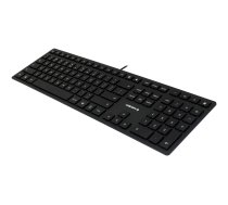 CHERRY KC 6000 slim - Tastatur - USB - Englisch (USA) mit EURO-Symbol - Schwarz (JK-1600EU-2)