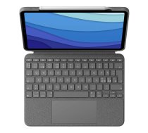 Logitech Combo Touch - Tastatur und Foliohülle - mit Trackpad - hintergrundbeleuchtet - Apple Smart connector - QWERTY - Pan-Nordic - Oxford Gray - für Apple 11-inch iPad Pro (1. Generation, 2. Generation, 3. Generation)
