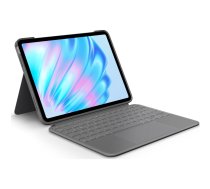 Logitech Combo Touch - Tastatur und Foliohülle - mit Trackpad - hintergrundbeleuchtet - Apple Smart connector - QWERTY - Nordisch (Dänisch/Finnisch/Norwegisch/Schwedisch) - Oxford Gray - für Apple 11-inch iPad Air (M2) (920-012634)