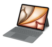 Logitech Combo Touch - Tastatur und Foliohülle - mit Trackpad - hintergrundbeleuchtet - Apple Smart connector - AZERTY - Französisch - Oxford Gray - für Apple 13-inch iPad Air (M2) (920-012613)