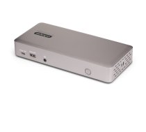StarTech.com Triple-Monitor USB4 Docking Station, 4K 60Hz HDMI or DisplayPort, 100W Laptop Charging, 2.5GbE, USB-C Multi-Monitor Dock, Driverless (150UE-USB4DOCKTRIPLE)