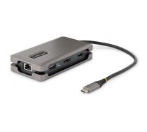 StarTech.com USB-C Multiport Adapter - 4K 60Hz USB C HDMI/DisplayPort Adapter - Reisedock - 3 Port USB C Hub - 100W PD - GbE - USB C Dockingstation/Laptop Dock - USB C auf HDMI - 30cm Integ. Kabel mit Kabelschlitz (DKT31CDHPD3)