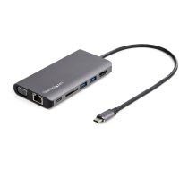 StarTech.com USB C Multiport Adapter, USB-C Mini Travel Dock with 4K HDMI or 1080p VGA, 3x USB 3.0 Hub, SD, GbE, Audio, 100W PD Pass-Through, Portable Docking Station for Laptop/Tablet