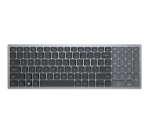 Dell KB740 - Tastatur - compact, multi device - kabellos - 2.4 GHz, Bluetooth 5.0 - QWERTZ - Deutsch - Titan Gray - mit 3 Jahre Erweiterter Austausch-Service am nächsten Arbeitstag