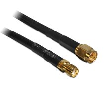 Delock - Antennenverlängerungskabel - SMA (W) zu SMA (M) - 5,0m - Schwarz (88444)