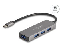 DeLOCK 63173 Schnittstellen-Hub USB 3.2 Gen 1 (3.1 Gen 1) Type-C 5000 Mbit/s Schwarz (63173)