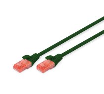 Digitus Professional - Patch-Kabel - RJ-45 (M) bis RJ-45 (M) - 50 cm - UTP - CAT 6 - IEEE 802.3 - halogenfrei, geformt, ohne Haken - grün (DK-1617-005/G)