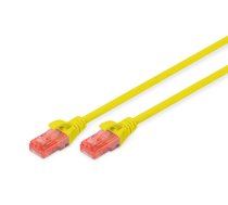 Digitus Professional - Patch-Kabel - RJ-45 (M) bis RJ-45 (M) - 25 cm - UTP - CAT 6 - IEEE 802.3 - halogenfrei, geformt, ohne Haken - Gelb (DK-1617-0025/Y)