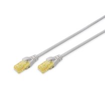 DIGITUS Patchkabel RJ45 U/UTP Cat6A 1.00m grau o. Hebelschu Polybeutel