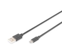 Assmann USB 2.0 connection cable. type A - micro B M/M. 1.0m. USB 2.0 conform. UL. bl (AK-300110-010-S)