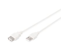 Assmann USB 2.0 extension cable. type A M/F. 1.8m. USB 2.0 conform. UL. be (AK-300202-018-E)