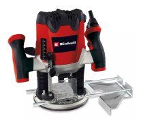 Einhell Oberfräse TE-RO 1255 E - 1200 W - Ø 6 und 8 mm - Drehzahlregelung - Parallelanschlag - Absaugadapter - inkl. Zubehör