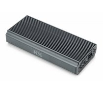 Digitus USB M.2 hard disk enclosure, SSD, external, NVMe, 40Gbps, USB 4.0, aluminum, toolfree